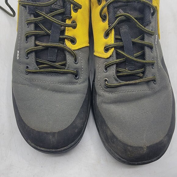 Adidas Five Ten Freerider Pro Mens 10.5 Black Yellow Flat Mountain Bike Shoes - Picture 10 of 13